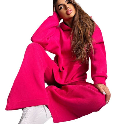 Damen Kapuzenpullover Set Weite Hose Norvielle