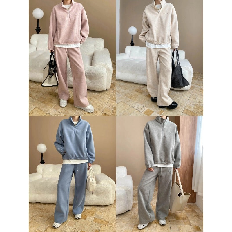 Damen Kapuzenpullover Hoher Kragen Elegante Passform Norvielle