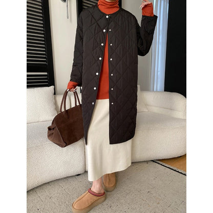 Damen Winterjacke Gesteppt Mit Druckknöpfen Norvielle