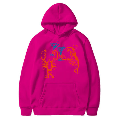 Damen Kapuzenpullover Hummer Motiv