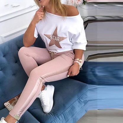Damen Sweatshirt Sternenmotiv Norvielle Baumwolle - Norvielle