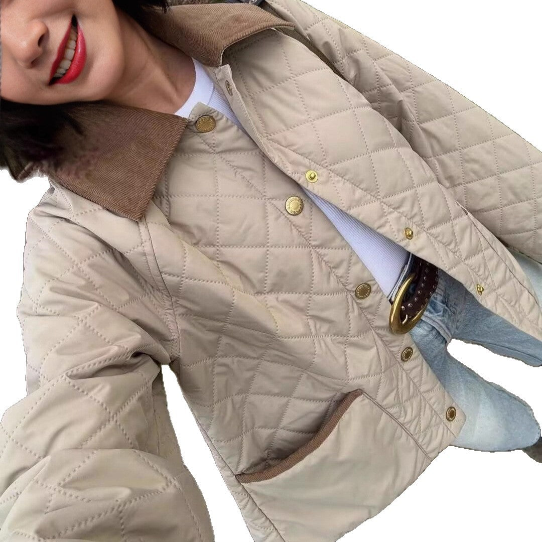 Damen Steppjacke Gefüttert Praktische Taschen Norvielle