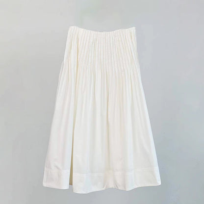 Damen Midirock Plissee Details Norvielle
