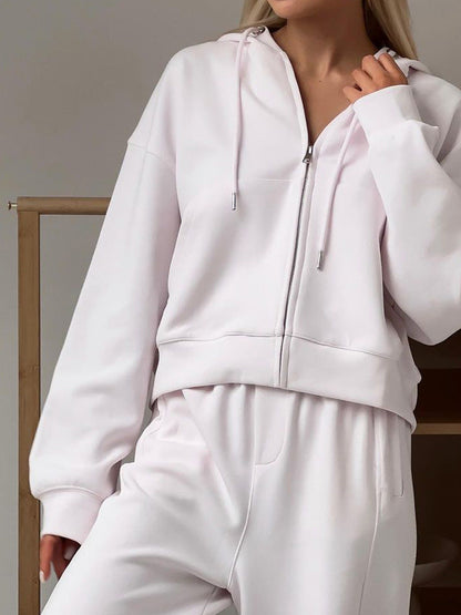Damen Kapuzenpullover Reißverschluss Hochwertig Norvielle