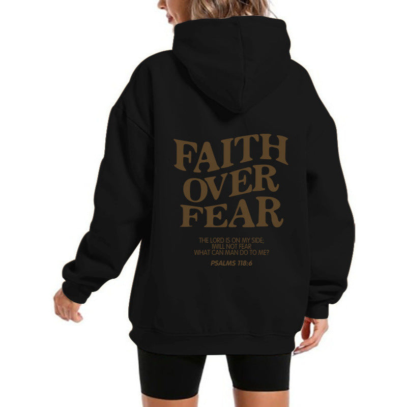 Damen Kapuzensweater Bequem Motivierender Schriftzug Norvielle