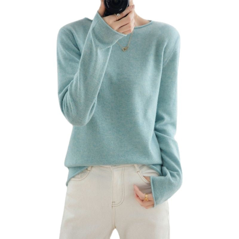 Damen Pullover Weicher V-Ausschnitt Norvielle