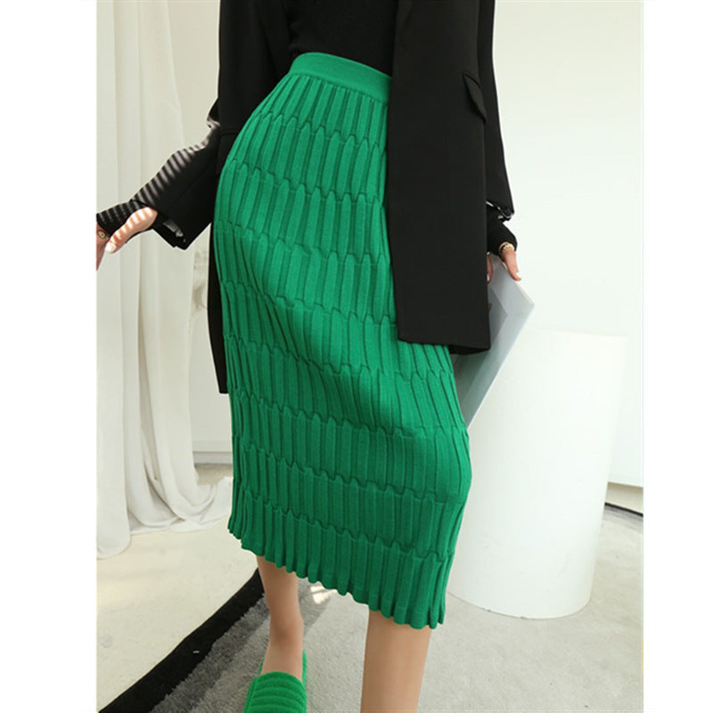 Damen Strickhose Strukturiert Weit Norvielle
