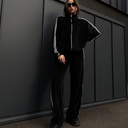 Damen Sportjacke Elastisch Hochkragen Norvielle