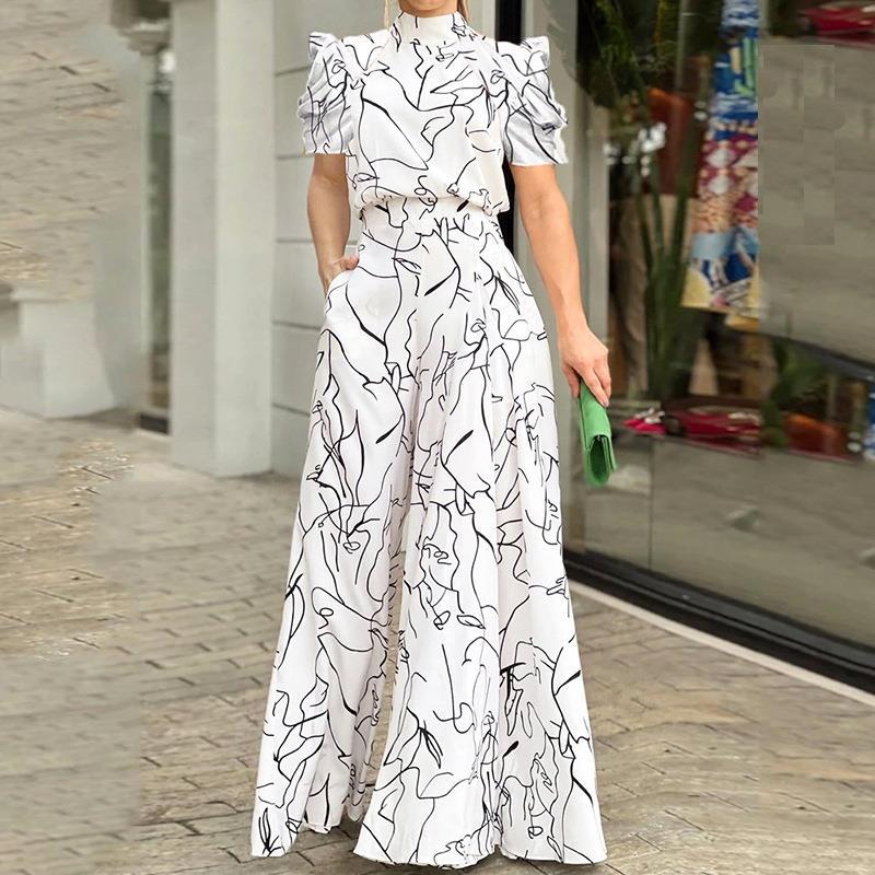 Damen Jumpsuit Wickeloberteil Oversized Norvielle