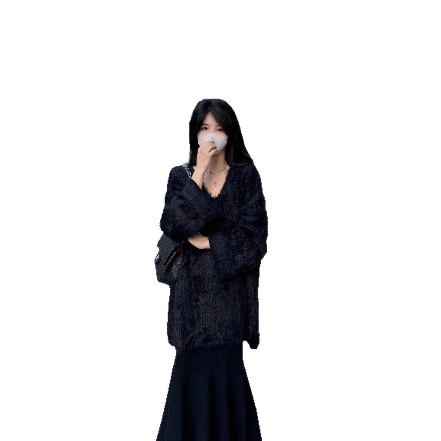 Damen Strickjacke Flauschig Modisch Norvielle