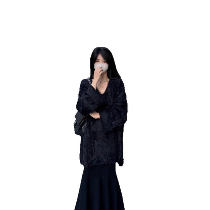 Damen Strickjacke Flauschig Modisch Norvielle