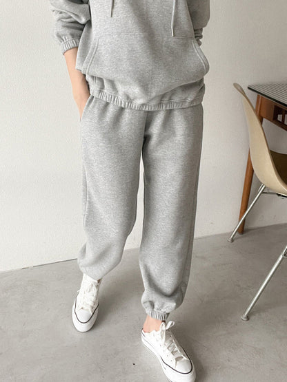 Damen Hoodie Jogginghosen Set Elastischer Bund