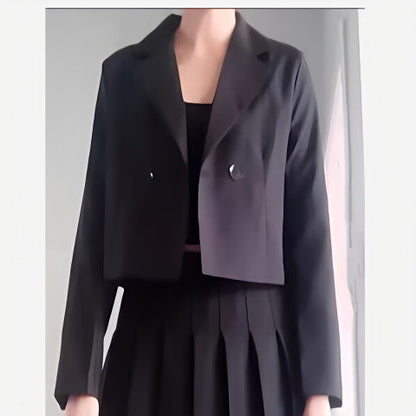 Damen Cropped Blazerjacke Modisch