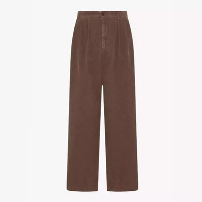 Damen Chino-Hose Weit Norvielle Elegant Beige