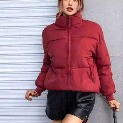 Damen Winterjacke Gesteppt Sportlich Hochkragen Norvielle