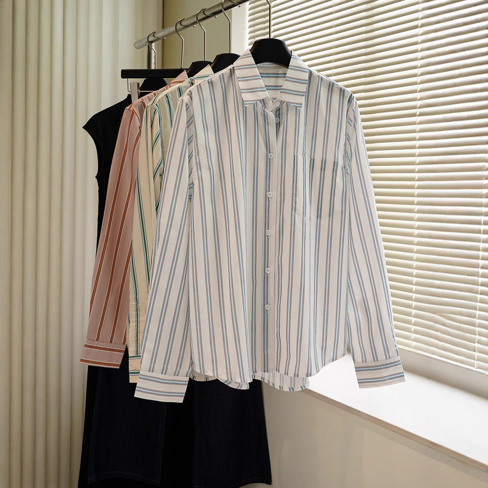 Damen Bluse Übergroß Gestreift Norvielle - Norvielle