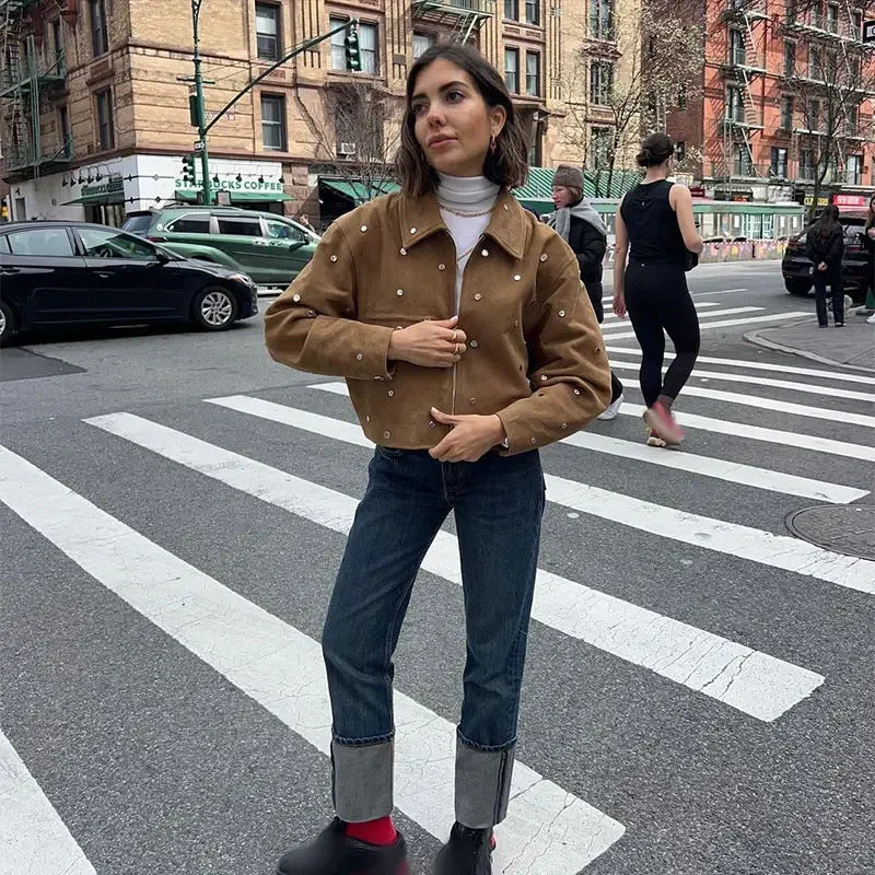 Damen Kurzjacke Perlen Norvielle - Norvielle