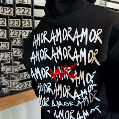 Damen Hoodie Urban Style mit Schriftzug
