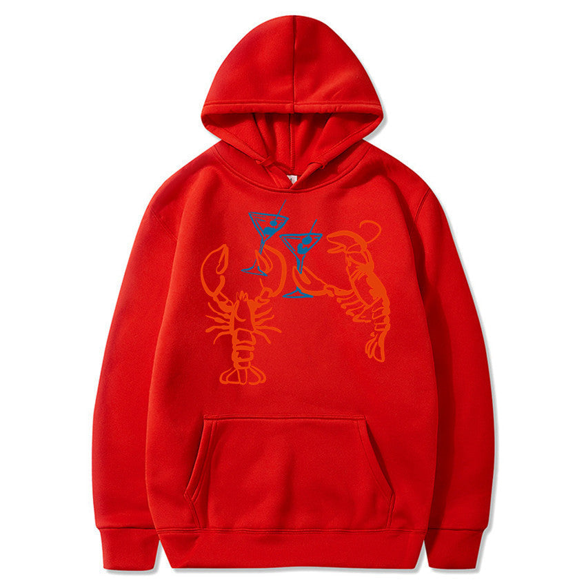 Damen Kapuzenpullover Hummer Motiv