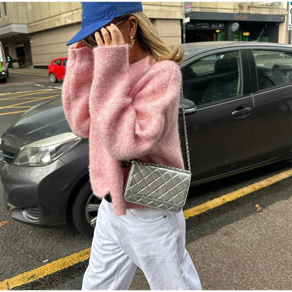 Damen Oversized Pullover Norvielle