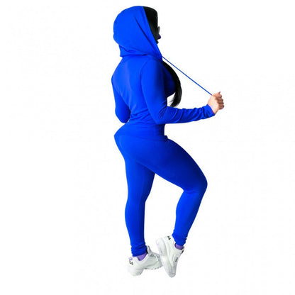 Damen Sport-Zweiteiler-Set Kapuzenjacke und Hose Norvielle