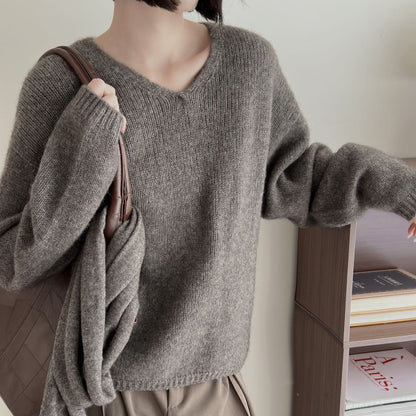 Damen Pullover V-Ausschnitt Norvielle