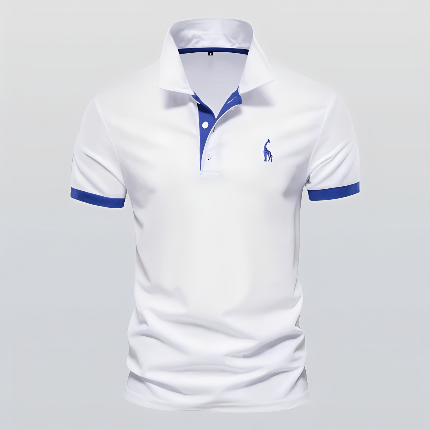 Herren Polo-Shirt Trendig Kurzarm Weiss - Norvielle