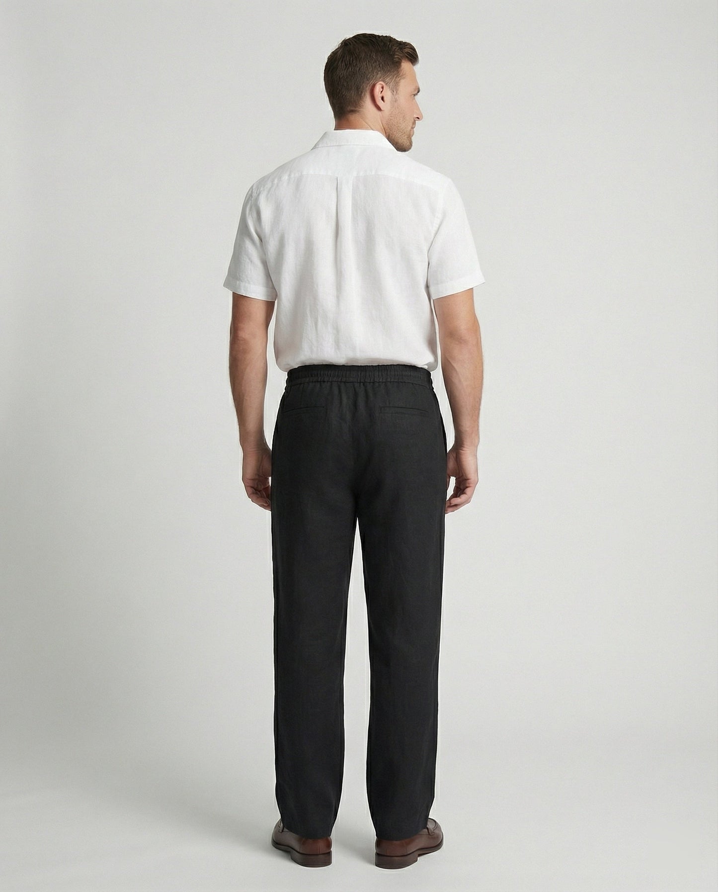 Herren Leinenhose Bequem Sommer