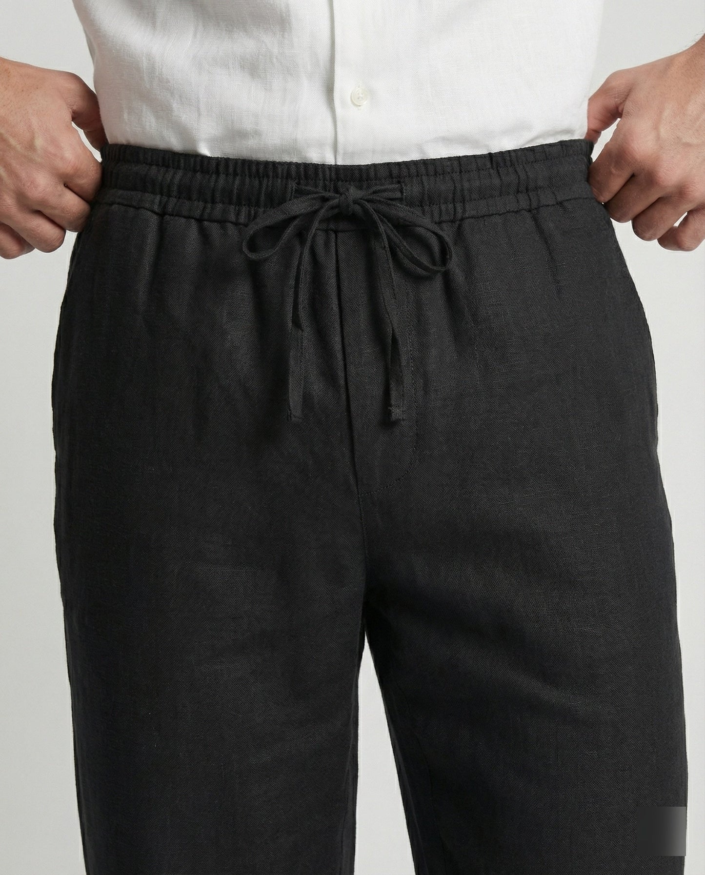 Herren Leinenhose Bequem Sommer