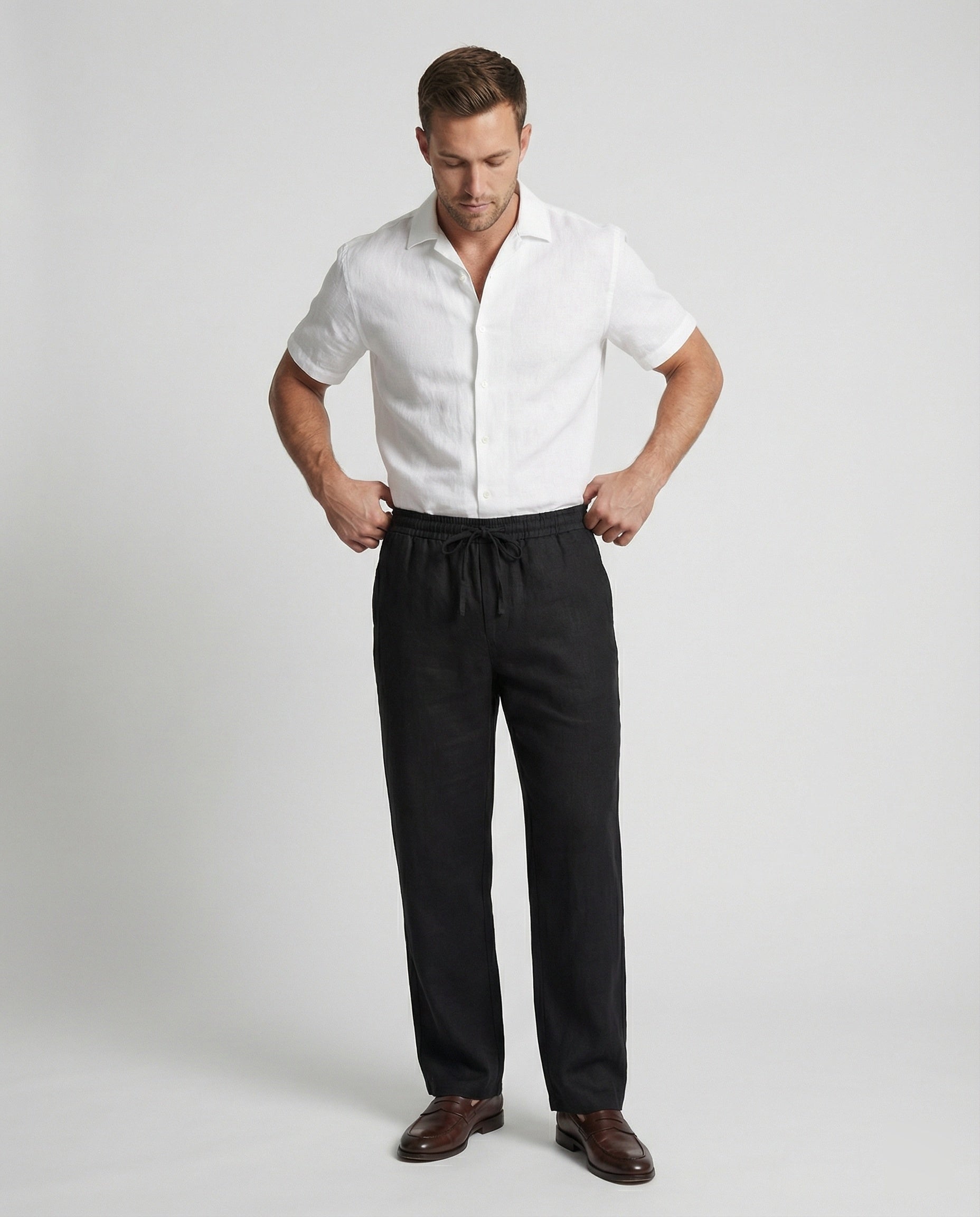 Herren Leinenhose Bequem Sommer - Norvielle