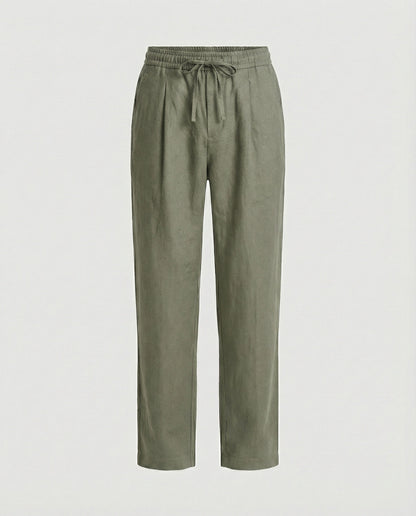 Herren Leinenhose Bequem Sommer