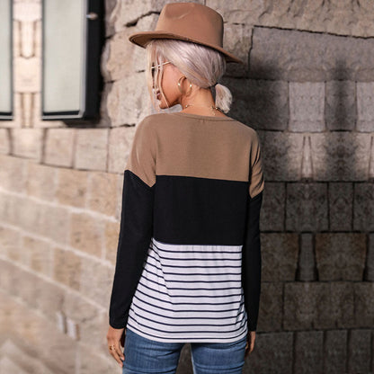 Damen Strickpullover Gestreift Modern