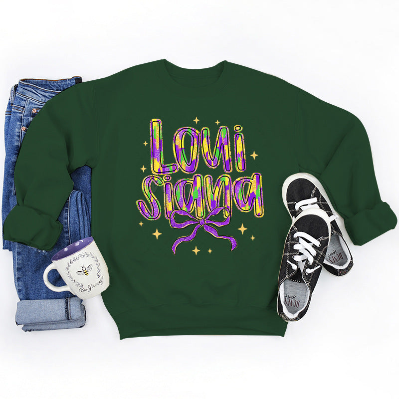 Damen Sweatshirt Weiches Innenfutter Mit Schriftzug Norvielle