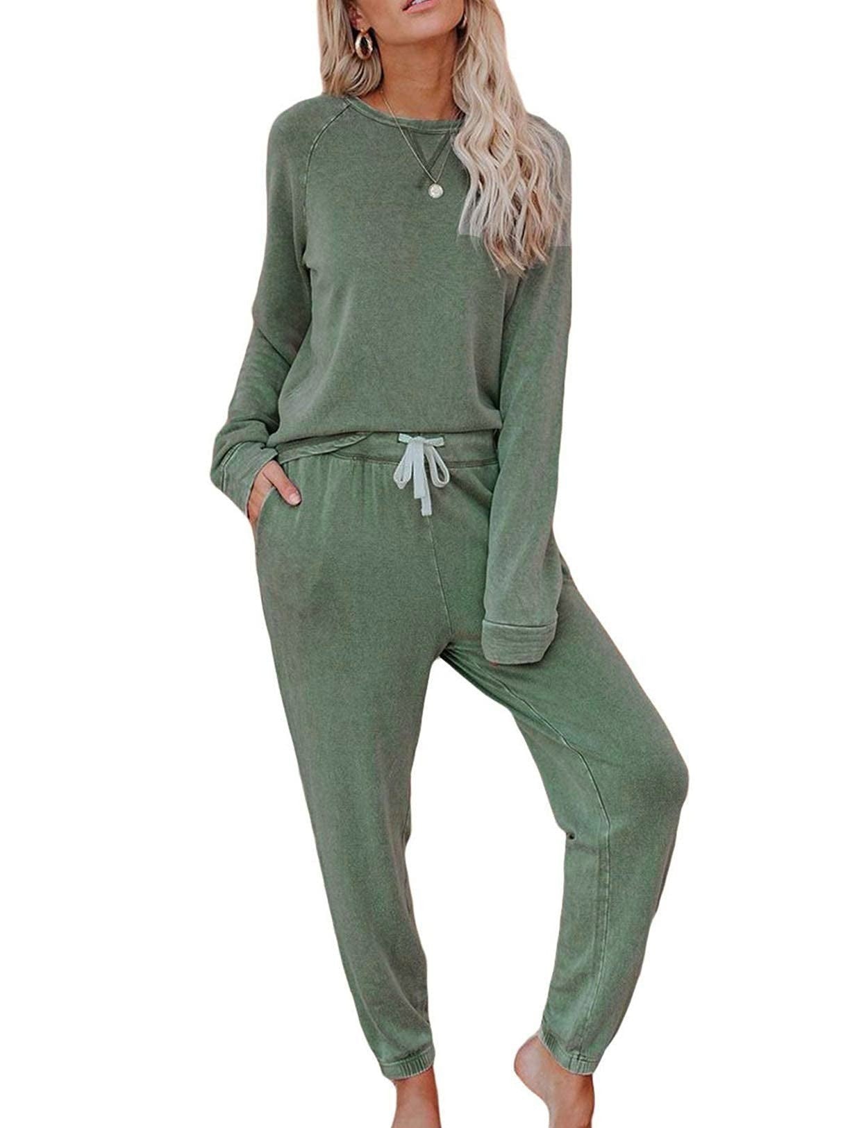 Damen Lounge-Set Oversized-Pullover und Hose Bequem Norvielle