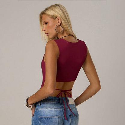Damen Tanktop Figurbetont Norvielle Verstellbare Träger Eleganter