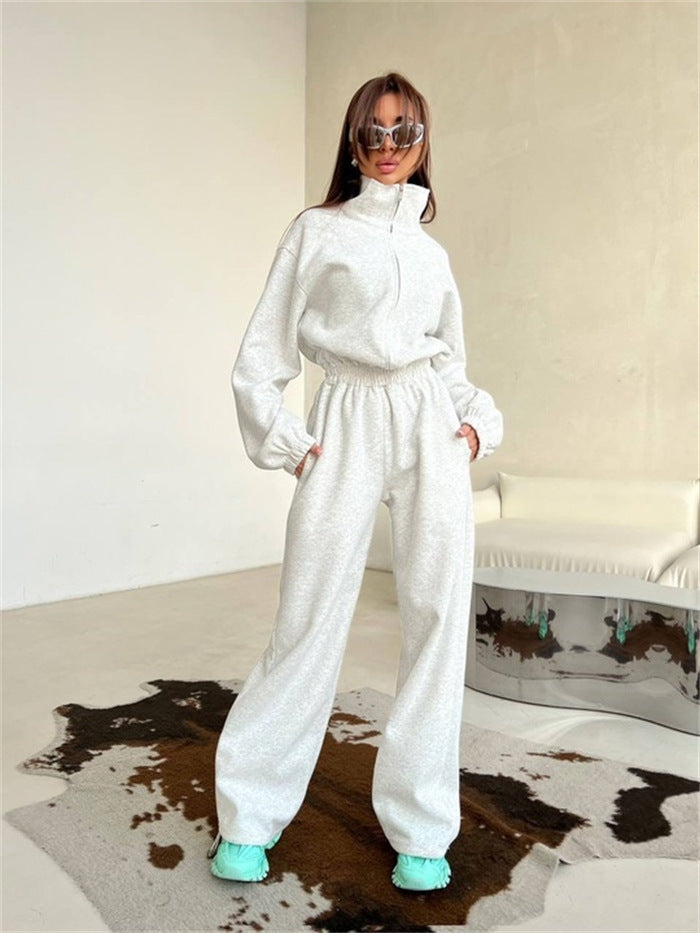Damen Freizeitanzug Halbzipp Weites Design Norvielle