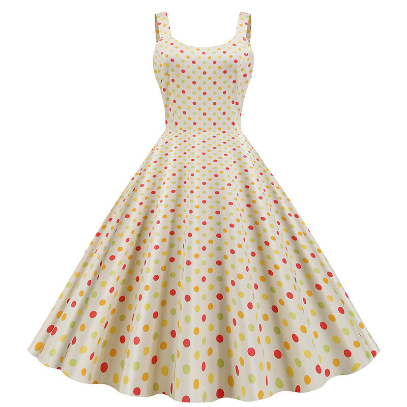 Damen Swingkleid Klassisches Polka-Dots-Muster Norvielle - Norvielle