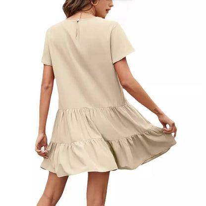 Damen Sommerkleid Rüschendetails Norvielle