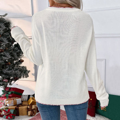 Damen Strickpullover Festlich Schleifenmuster Lässig Norvielle