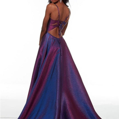 Damen Abendkleid mit Schlitz Norvielle