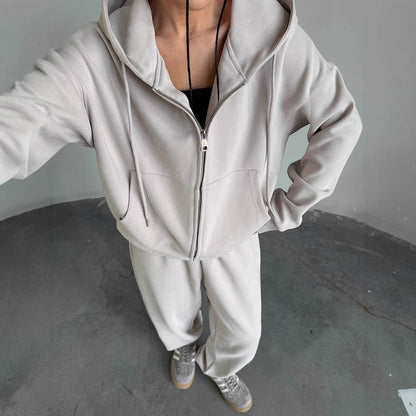 Damen Hoodie Jumpsuit mit Reißverschluss Norvielle