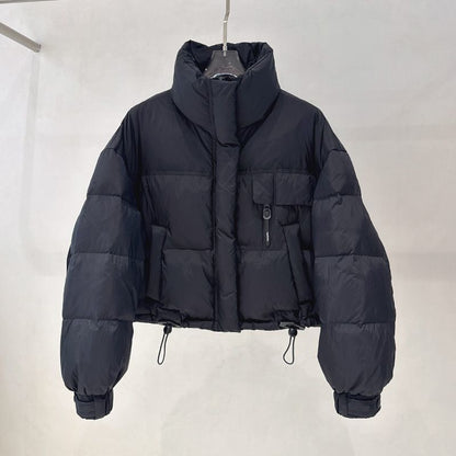 Damen Daunenjacke Kurz Warm Hochkragen Norvielle