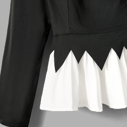 Damen Rüschendesign Eleganter Schnitt