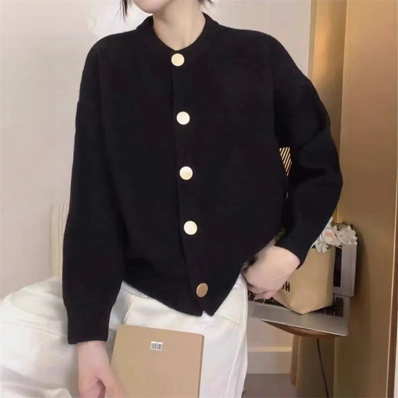 Damen Strickjacke Kuschelig Knopfdesign Modern Norvielle