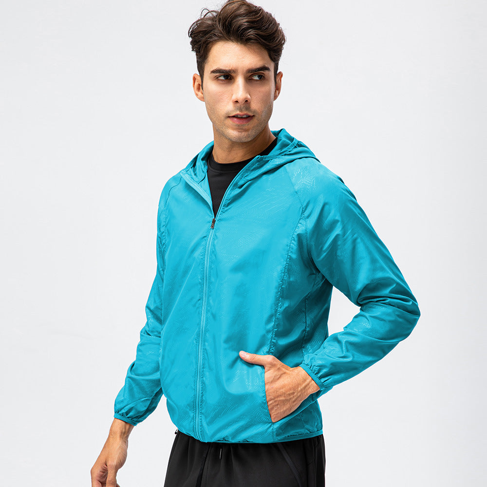 Herren Laufjacke Leicht Atmungsaktiv Reflektierend