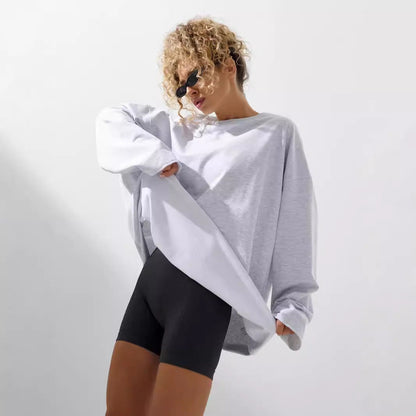 Damen Oversize Sweatshirt Drop-Shoulder Norvielle