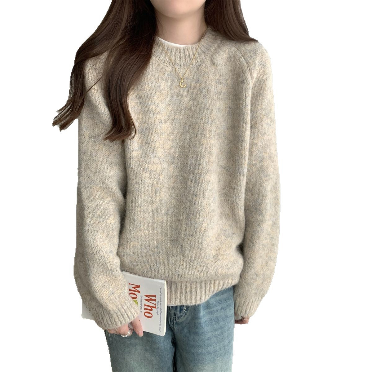 Damen Oversized-Pullover Kuschelig Norvielle