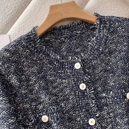 Damen Strickjacke mit Knöpfen und Taschen Norvielle