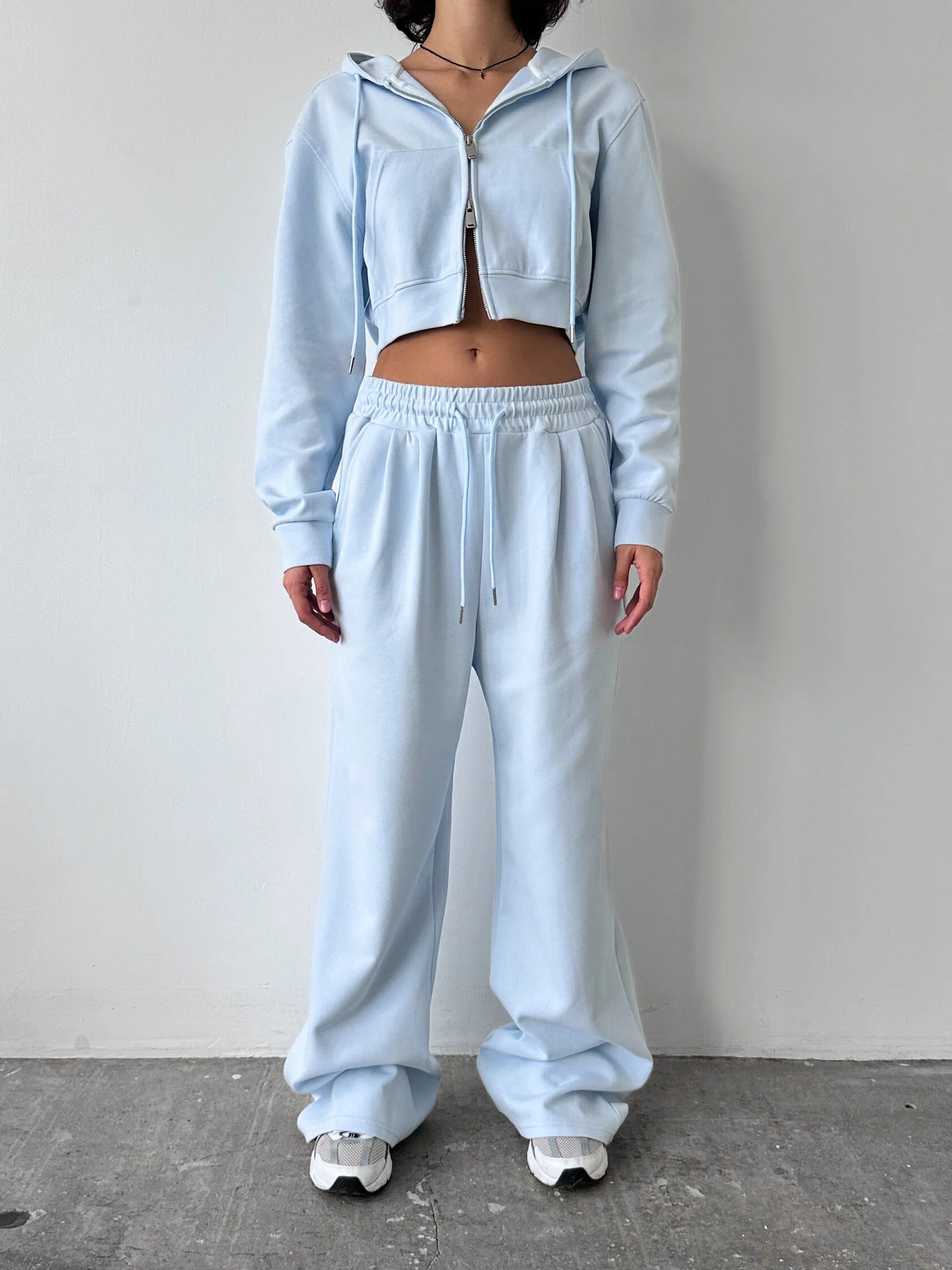 Damen Hoodie Jogginghose Set Minimalistisch