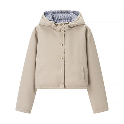 Damen Übergangsjacke mit Kapuze Norvielle